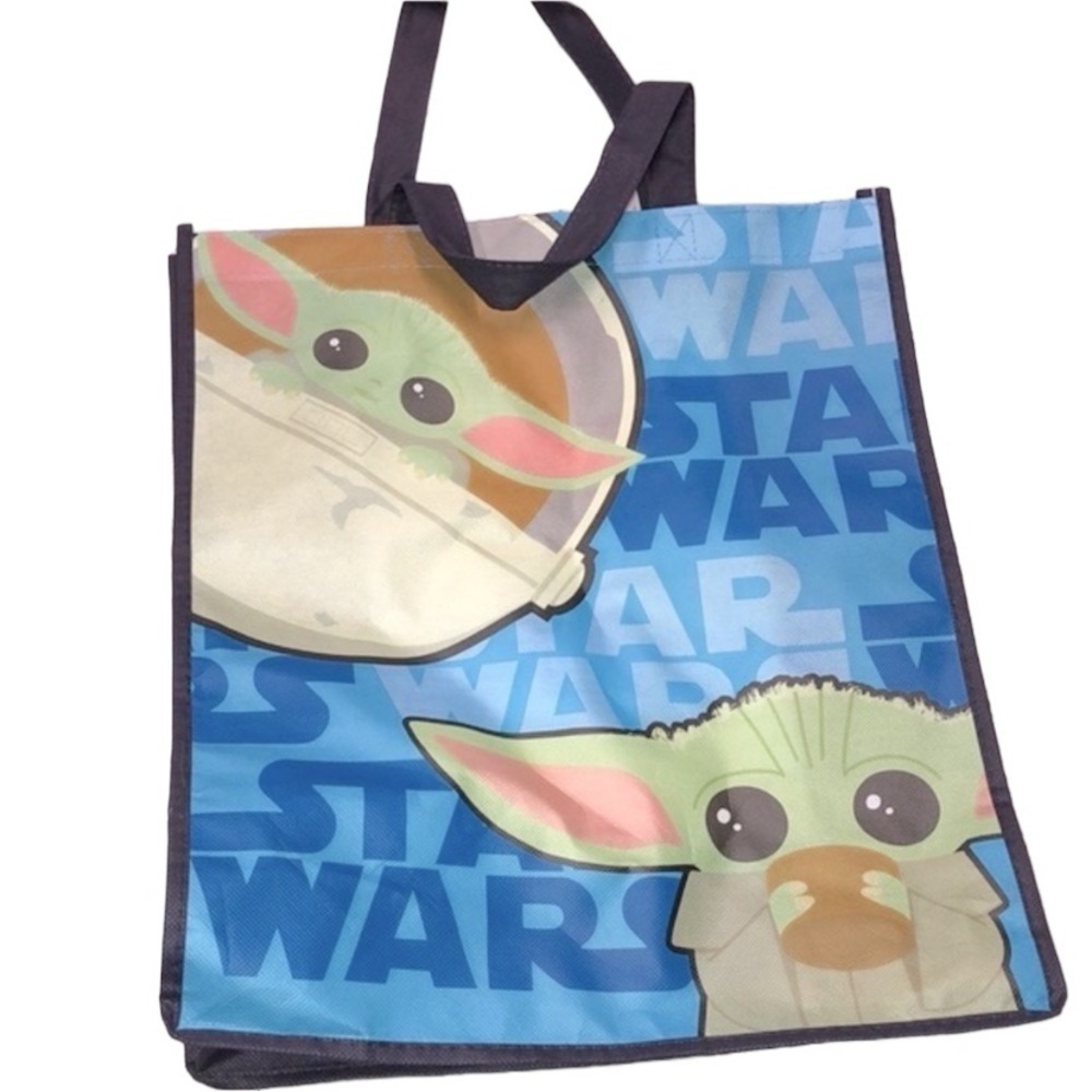 Star Wars Grogu Baby Yoda from Mandalorian reusable tote bag